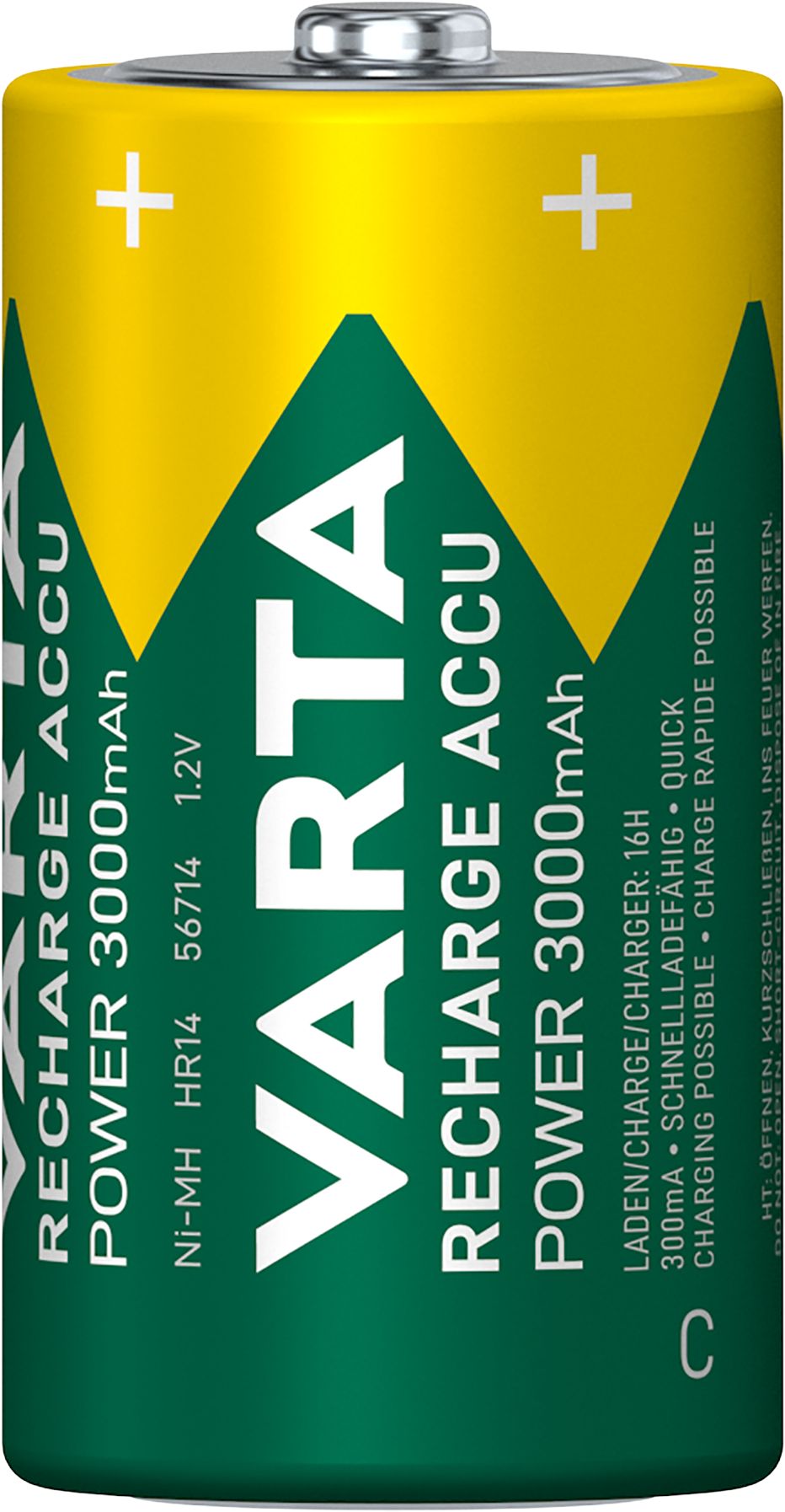 VARTA Recharge Accu Power Baby C 3000mAh Akku (2er Pack) Nickel-Hydrid VARTA Recharge Accu Power Baby C 3000mAh Akku (2er Pack) Nickel-Hydrid